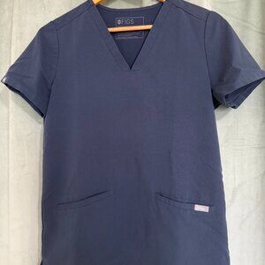 Women's Figs Scrub Top - XS - Dark Harbor